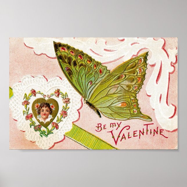 Póster Vintage Valentine (Frente)