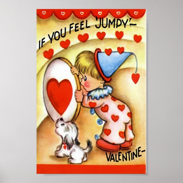 Póster Vintage Valentine (Frente)