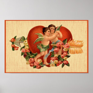 Póster Vintage Valentine's Day Poster