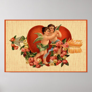 Póster Vintage Valentine's Day Poster