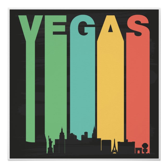 Póster Vintage Vegas (Anverso)