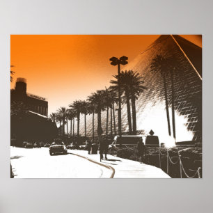 Póster Vintage Vegas-Luxor