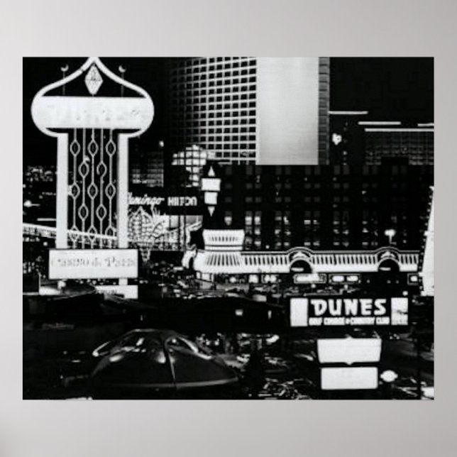 Póster Vintage Vegas Poster (Frente)