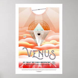 Póster Vintage Venus Travel