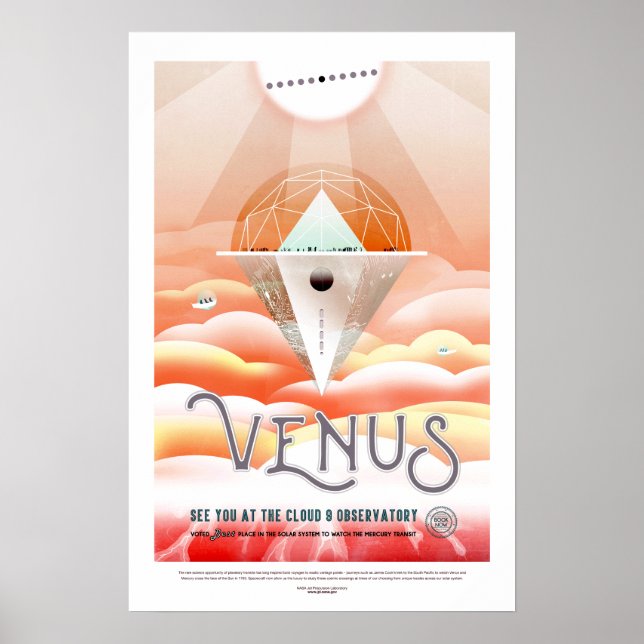Póster Vintage Venus Travel (Frente)