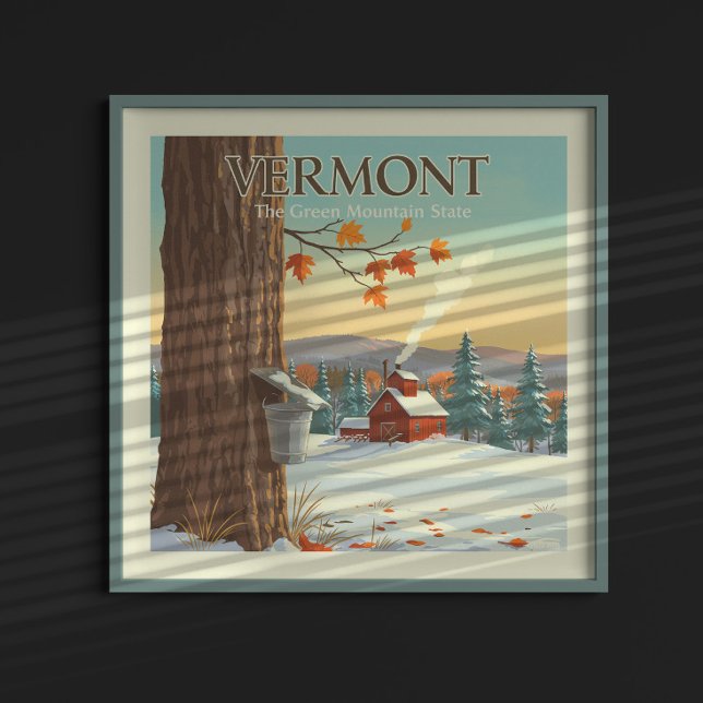 Póster Vintage Vermont (Subido por el creador)