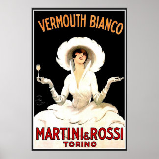 Póster Vintage Vermouth Bianco poster