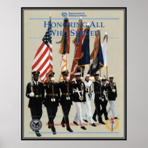 Póster Vintage Veterans Day, 1997 -