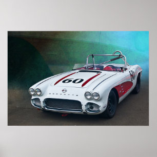 Póster Vintage Vette Poster