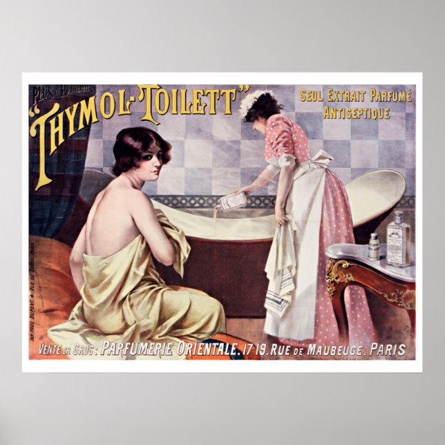 Póster Vintage Victorian Era French Perfume Ad (Frente)
