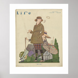 Póster Vintage vida revista poster 19 de agosto de 1920