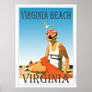 Póster Vintage Virginia Beach