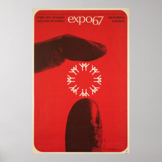 Póster Vintage Wall Art Montreal Expo 67
