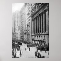 Vintage Wall Street NYC Fotografía (1921)