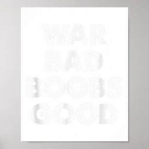 Póster Vintage War Bad, Es Una Buena Cita Divertida