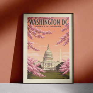 Póster Vintage Washington D.C.