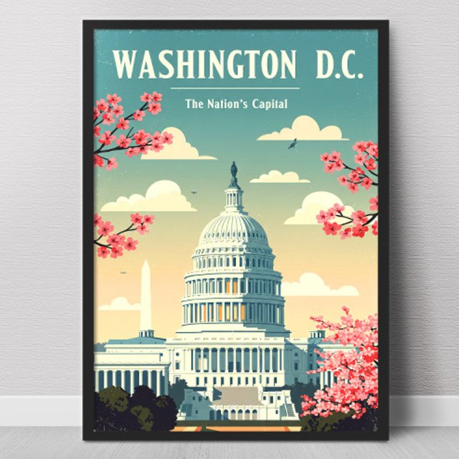 Póster Vintage Washington D.C. (Subido por el creador)