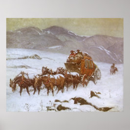 Póster Vintage West, por qué el correo llegó tarde a Bern