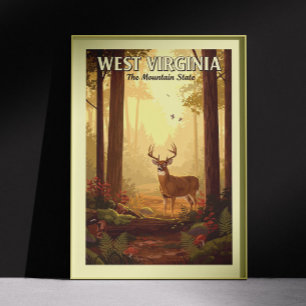Póster Vintage West Virginia