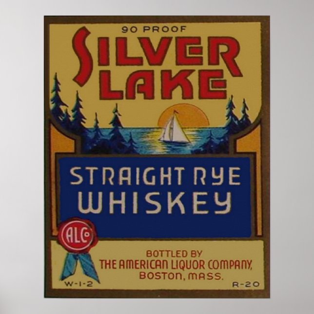 Póster Vintage Whiskey Advertising Reproduction (Frente)