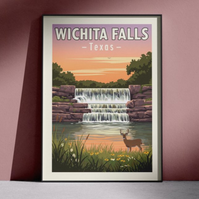 Póster Vintage Wichita Falls Texas (Subido por el creador)