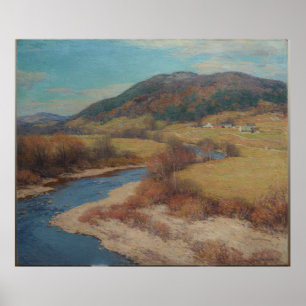 Póster Vintage Willard Metcalf Indian Summer Vermont