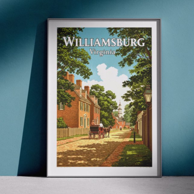Póster Vintage Williamsburg Virginia (Subido por el creador)