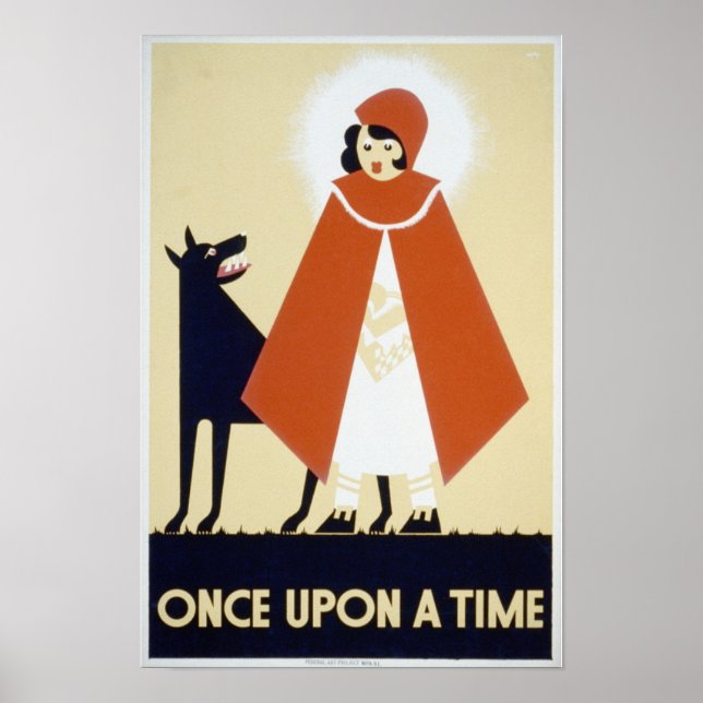 Póster Vintage WPA Érase Una Vez (Frente)