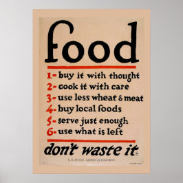 Póster Vintage WPA Food, Kitchen Dining