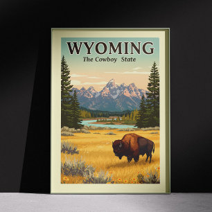 Póster Vintage Wyoming