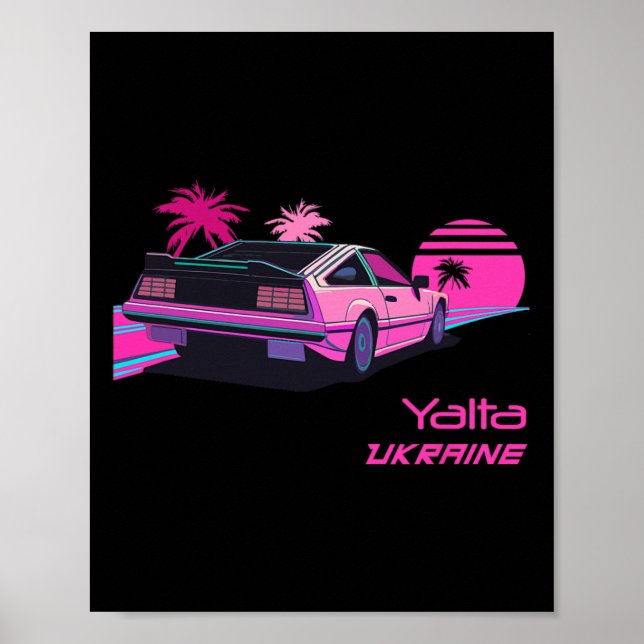 Póster Vintage Yalta Ukraine  (Frente)