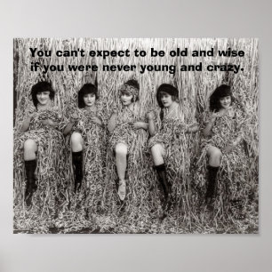 Póster Vintage - Young and Crazy,