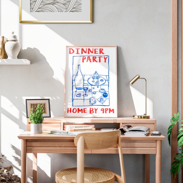 Póster Vintager Dinner Party Bar Cart (Subido por el creador)