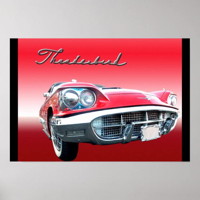 Póster VintageThunderbird (Frente)
