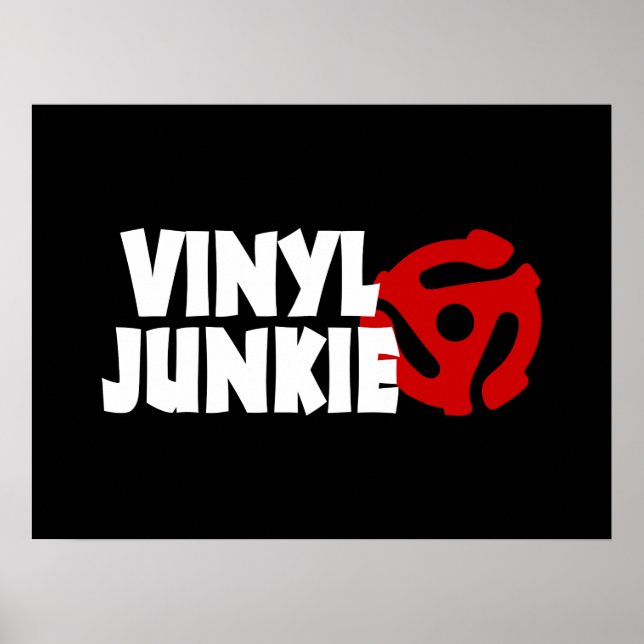 Póster Vinyl Junkie (Frente)