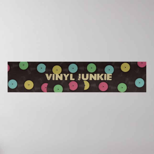 Póster Vinyl Junkie Poster (Frente)