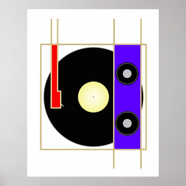 Póster Vinyl Player (Frente)