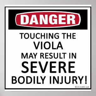 Póster Viola del peligro