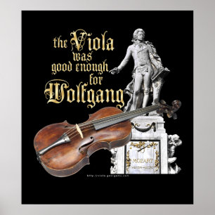 Póster Viola y Mozart
