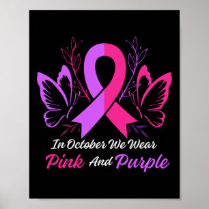 Póster Violencia Tee Conciencia sobre el Cáncer de Mama M