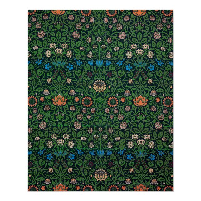 Póster Violet and Columbine, William Morris (Anverso)