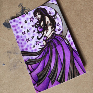 Póster Violet Moon Goddess Belly Dancer