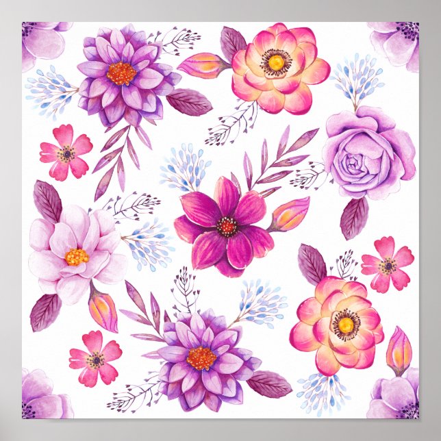 Póster Violet rose (Frente)