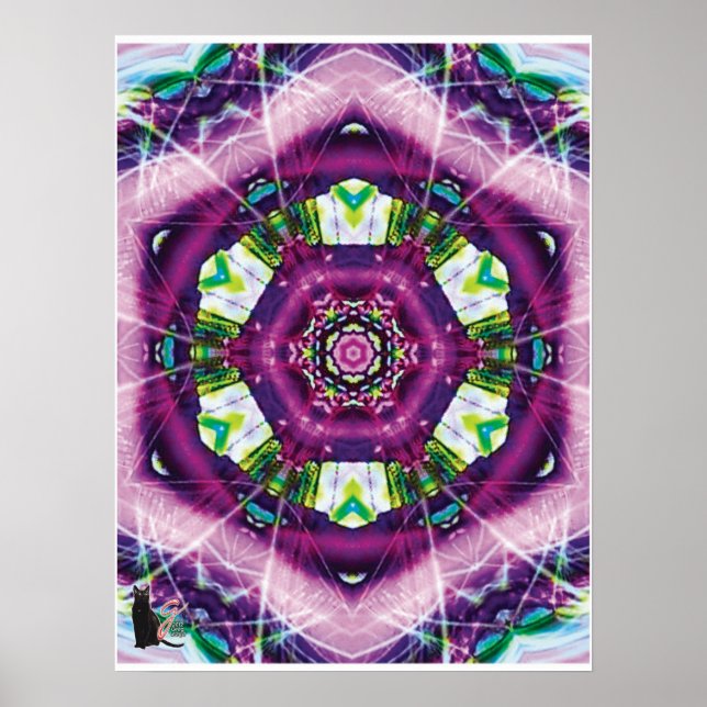 Póster Violeta Caleidoscopio (Frente)