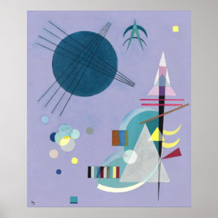 Póster Violeta - Verde, Kandinsky — 1926