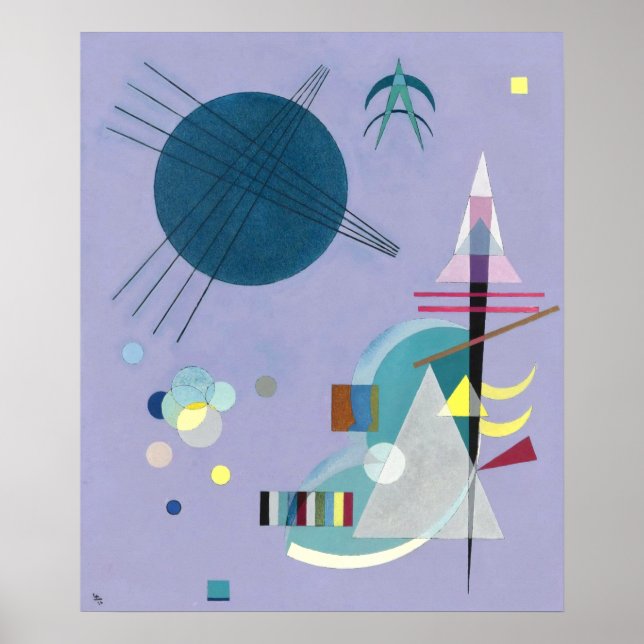Póster Violeta - Verde, Kandinsky — 1926  (Frente)