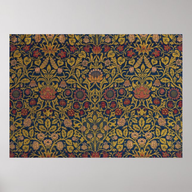 Póster Violeta y Columbina por William Morris (Frente)