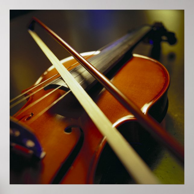 Póster Violin & Bow Close-Up 1 (Frente)