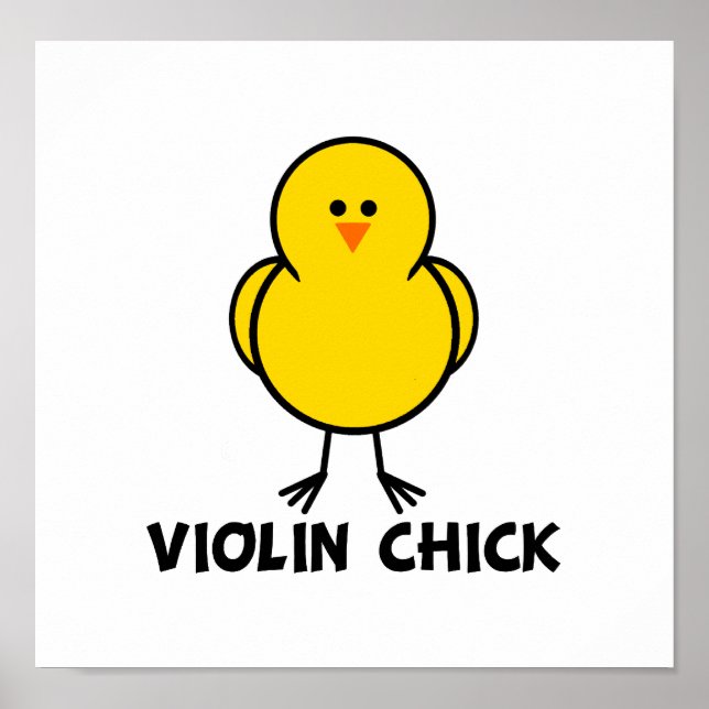 Póster Violin Chick (Frente)