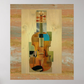 Póster Violín compuesto